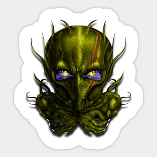 strange alien Sticker